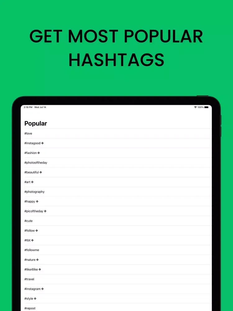 TikHashTags - Get Followers iPad  स्क्रीनशॉट