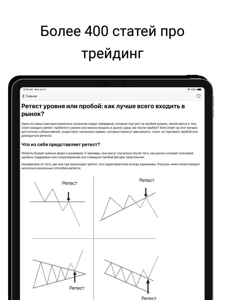 Capturas de tela do Трейдинг фондовый рынок, акции iPad 