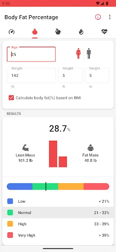 BMI Calculator应用截图