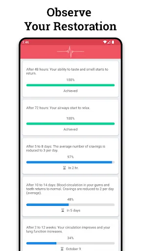 Quit Tracker: Stop Smoking Screenshots