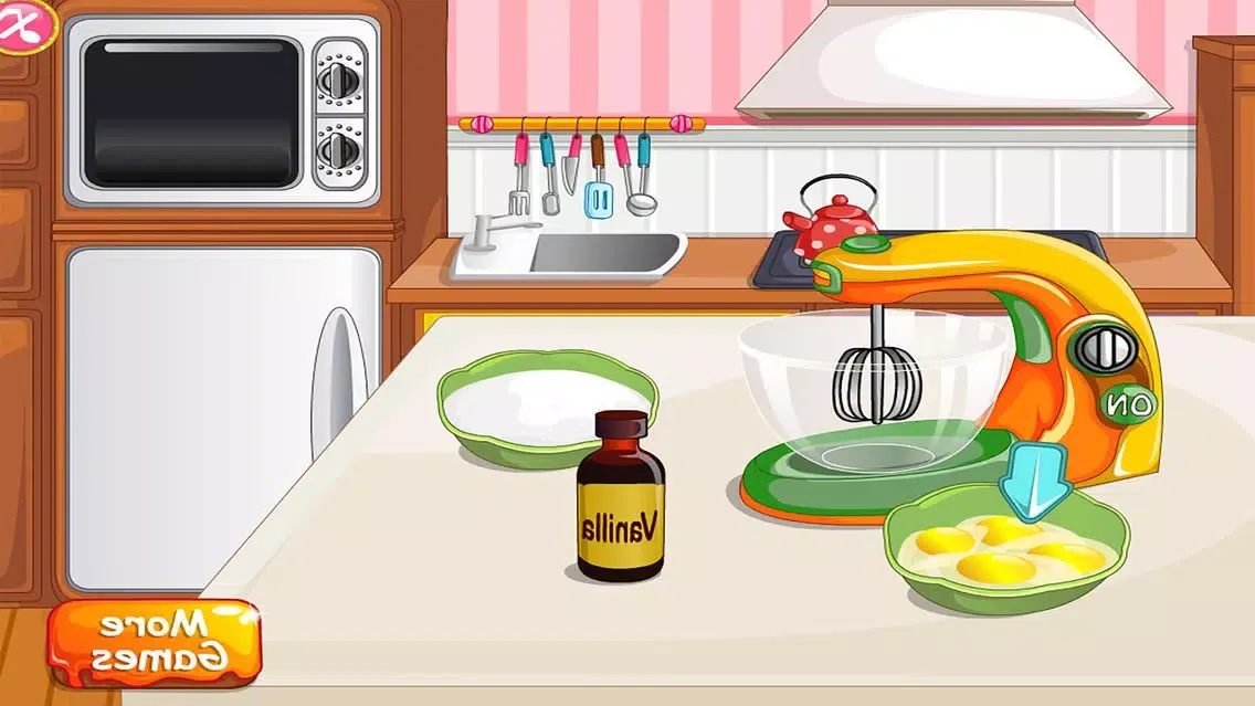 Ảnh chụp màn hình của Thanksgiving Cake free Cooking games for girls