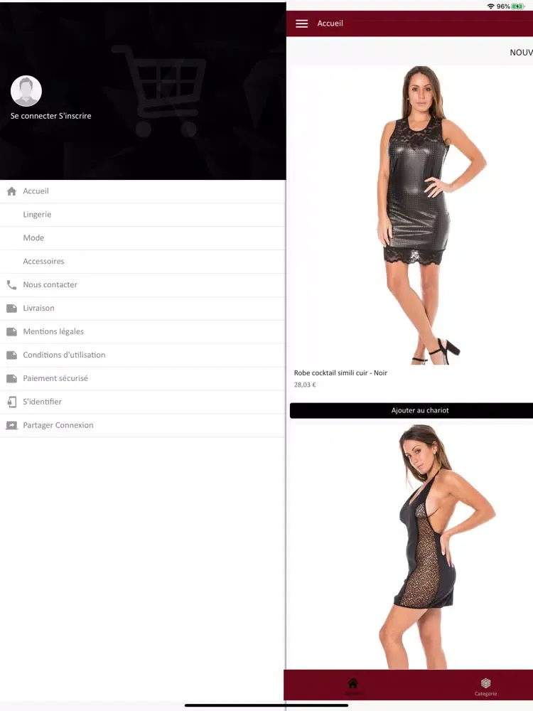Dessous Prives iPad  Ekran Görüntüleri