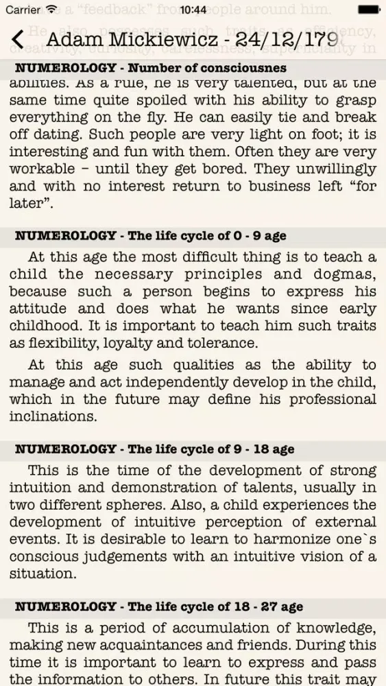 صور Numerology Map