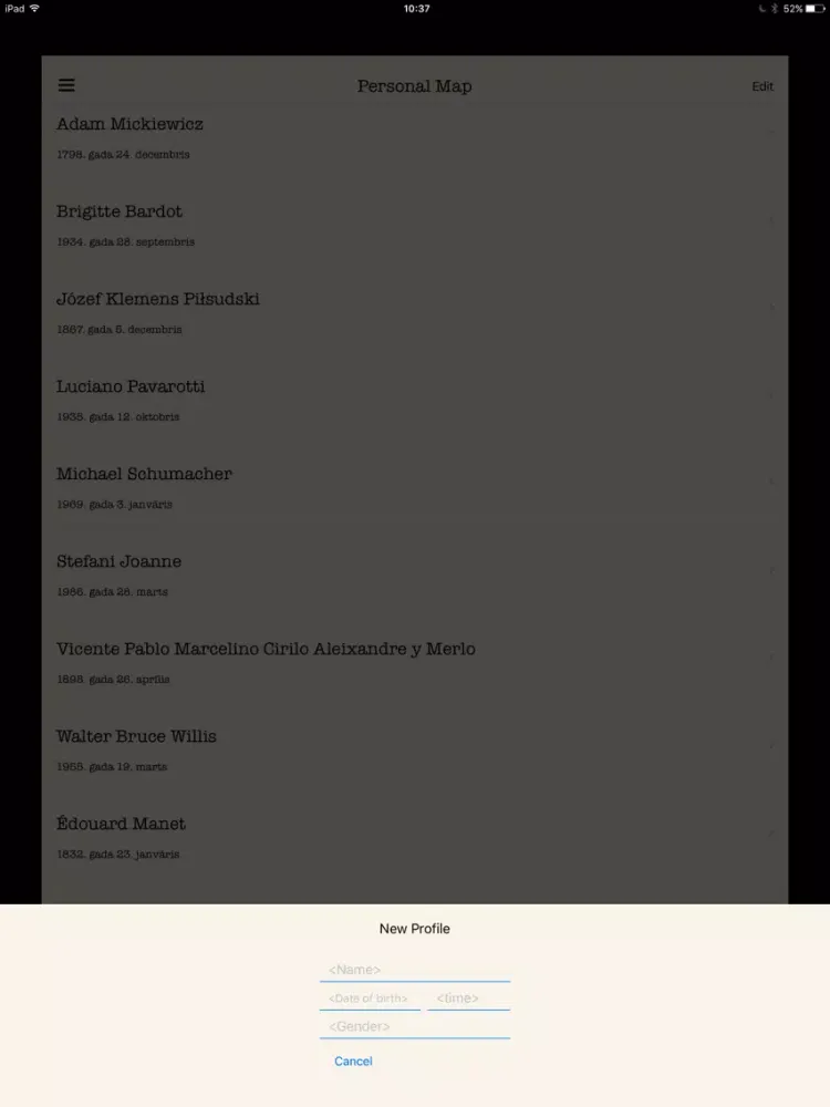 Capturas de pantalla de Personal Map iPad 
