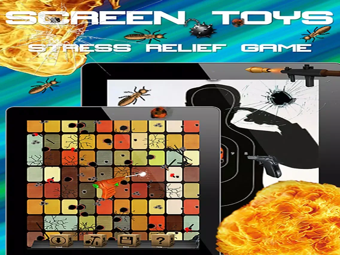 Stress Relief Shooting Game: Smash & Blast Your Screen To Kill The Infestation! iPad  স্ক্রিনশট