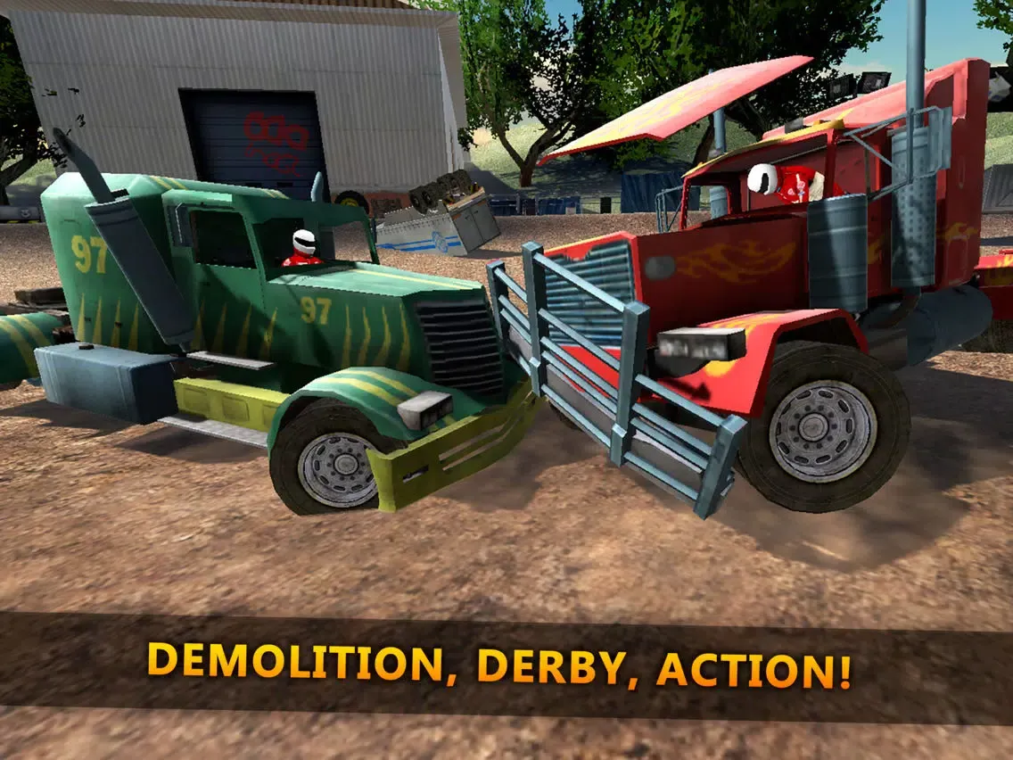 تصاویر 18 Wheeler Truck Crash Derby iPad 