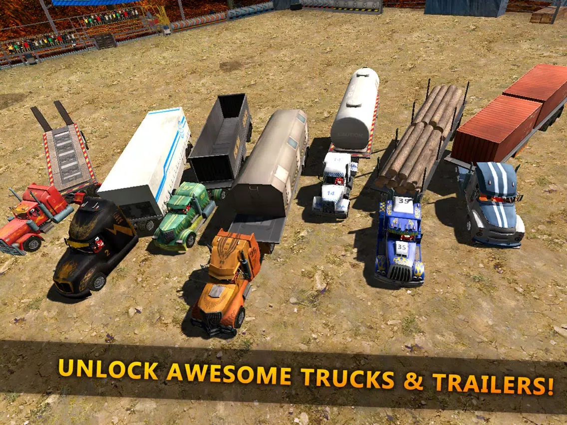 تصاویر 18 Wheeler Truck Crash Derby iPad 