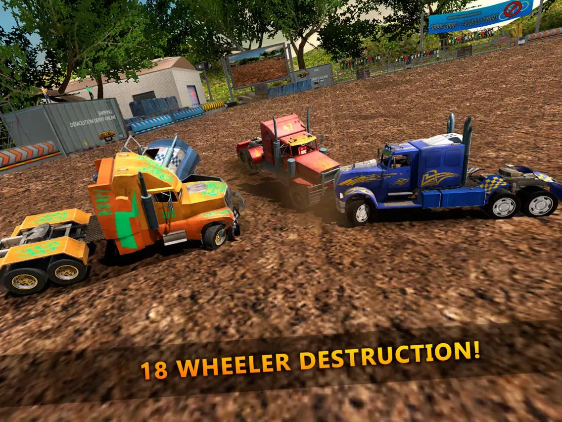تصاویر 18 Wheeler Truck Crash Derby iPad 