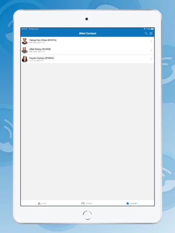 BNet Contact iPad  스크린샷