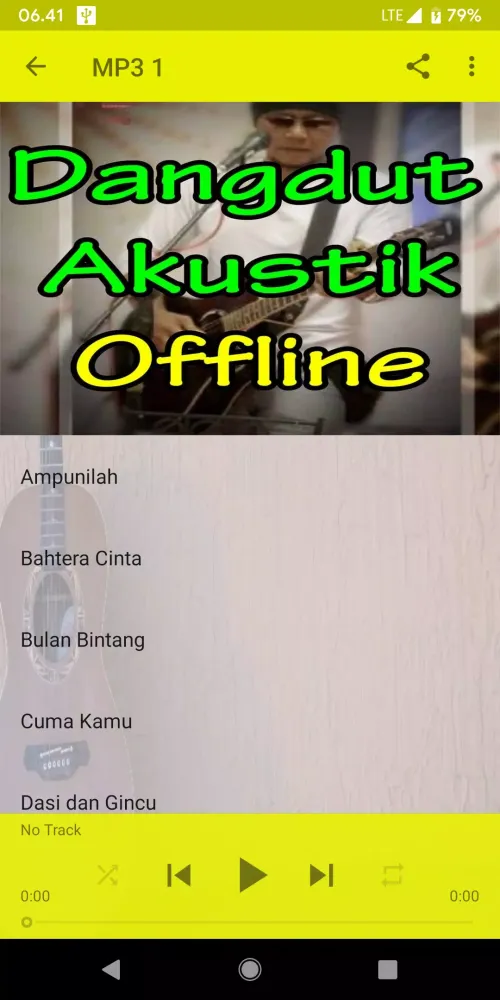 Tangkapan layar Lagu Dangdut Akustik