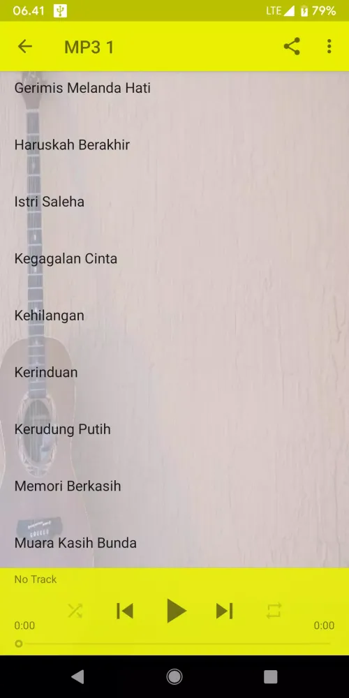 Tangkapan layar Lagu Dangdut Akustik