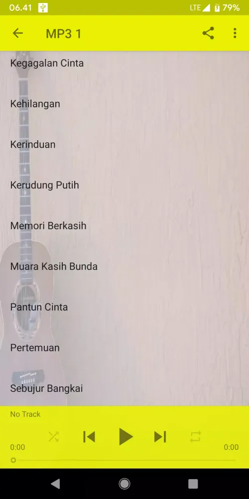 Tangkapan layar Lagu Dangdut Akustik