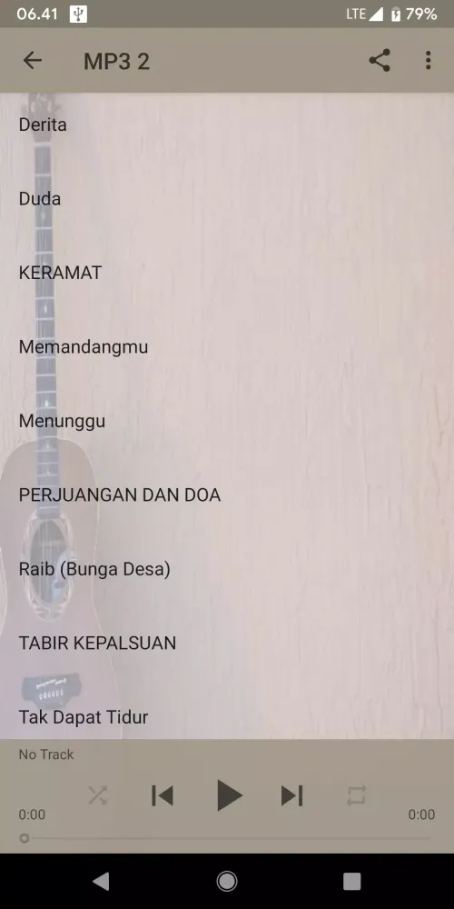 Tangkapan layar Lagu Dangdut Akustik