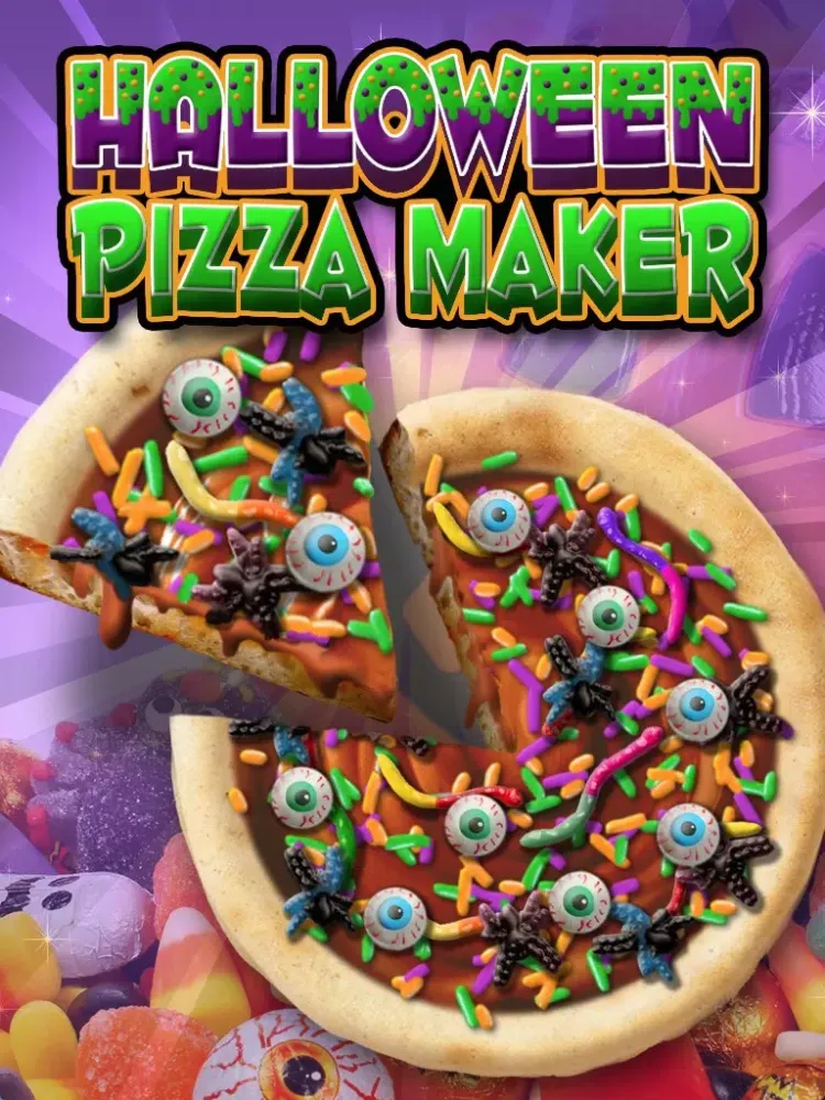 Tangkapan layar Halloween Candy Pizza Make & Bake - Kids Cooking Dessert Kitchen Boys & Girls Game iPad 