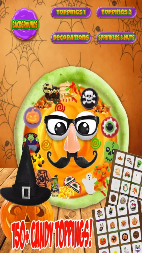 Tangkapan layar Halloween Candy Pizza Make & Bake - Kids Cooking Dessert Kitchen Boys & Girls Game