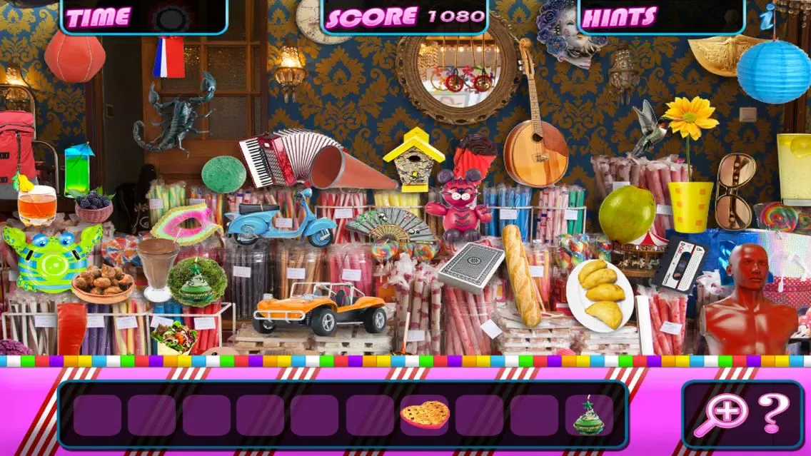 Capturas de pantalla de Candy Shop - Hidden Object Spot and Find Objects Photo Differences Dessert Cooking Game