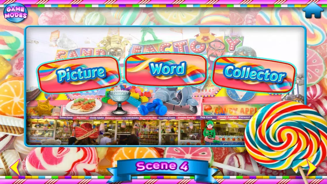Capturas de pantalla de Candy Shop - Hidden Object Spot and Find Objects Photo Differences Dessert Cooking Game