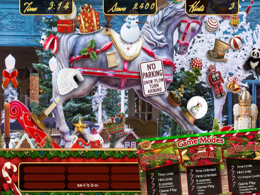Capturas de pantalla de Christmas Holiday Magic - Hidden Object Spot and Find Objects Differences Santa Winter Game iPad 