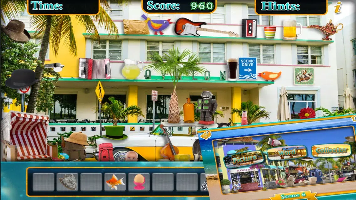 Capturas de pantalla de Florida Vacation Quest Time – Hidden Object Spot and Find Objects Differences