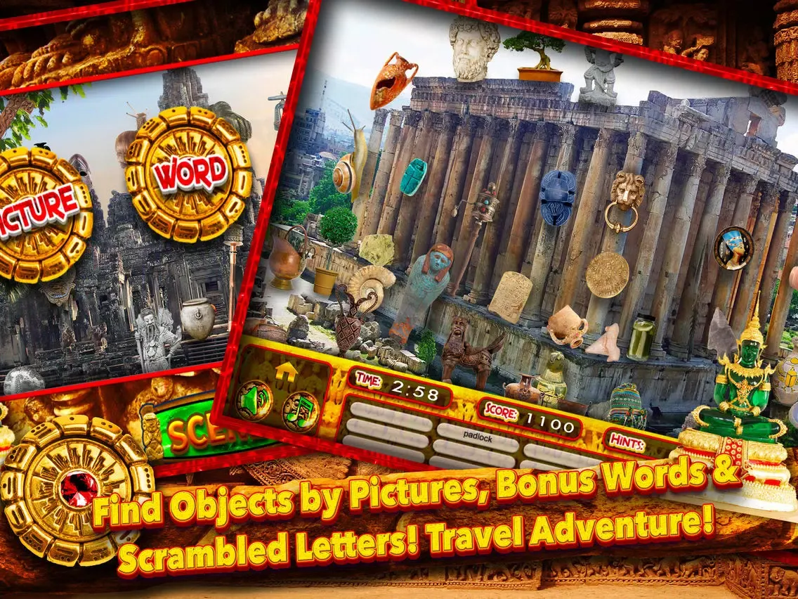 Capturas de pantalla de Hidden Objects Ancient Ruins iPad 