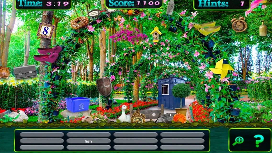 Capturas de tela do Hidden Objects Enchanted Secret Garden Passages