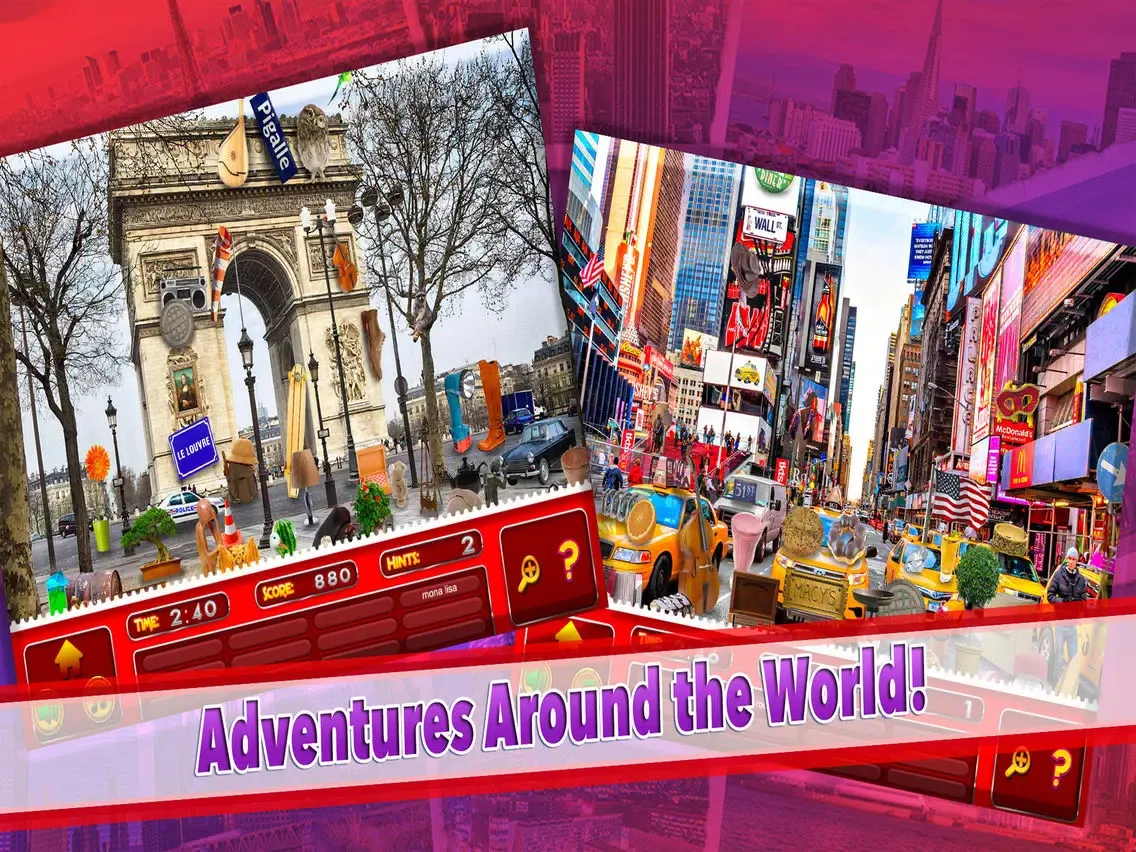 Hidden Objects World Famous Cities Object Spy Time iPad  Ekran Görüntüleri