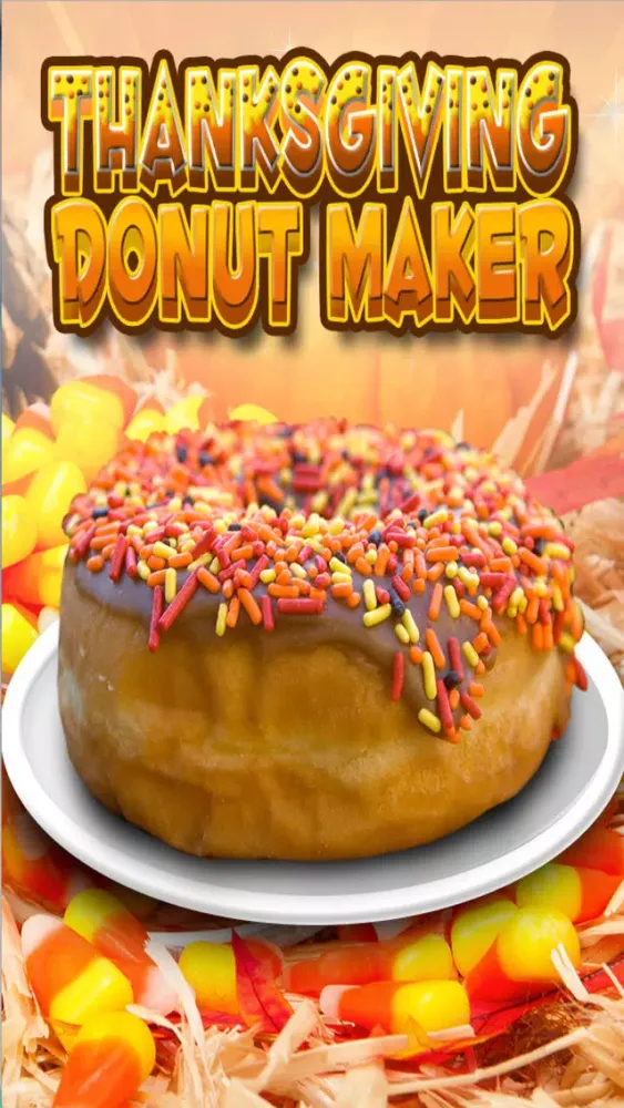 Donut Maker Thanksgiving Dessert Food Cooking Game应用截图