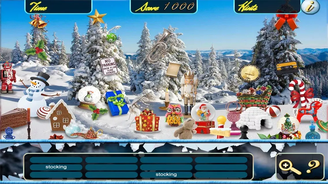 Tangkapan skrin Winter Snow Christmas Holiday Hidden Object Puzzle