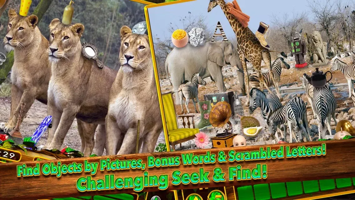 Ảnh chụp màn hình của Animal Kingdom Objects - Hidden Object Time Quest