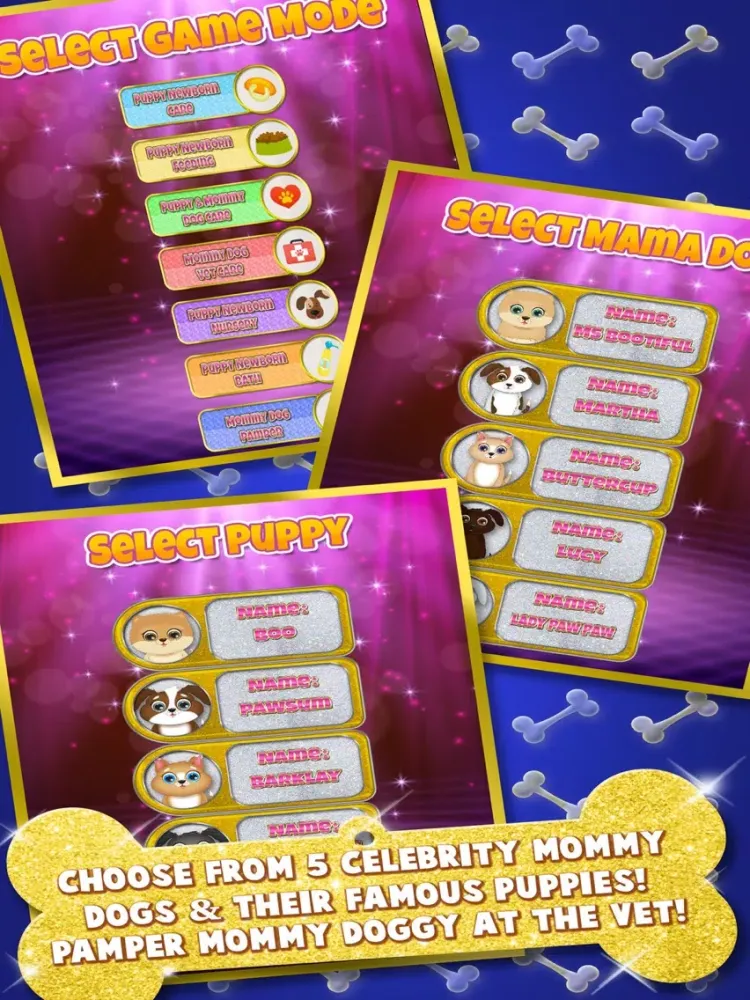 Capturas de tela do Celebrity Newborn Pets Baby & Mommy Dog Pregnancy iPad 