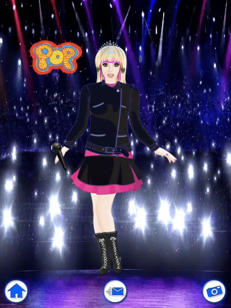 Capturas de tela do Celebrity Pop Star Salon Fashion Dress Up iPad 