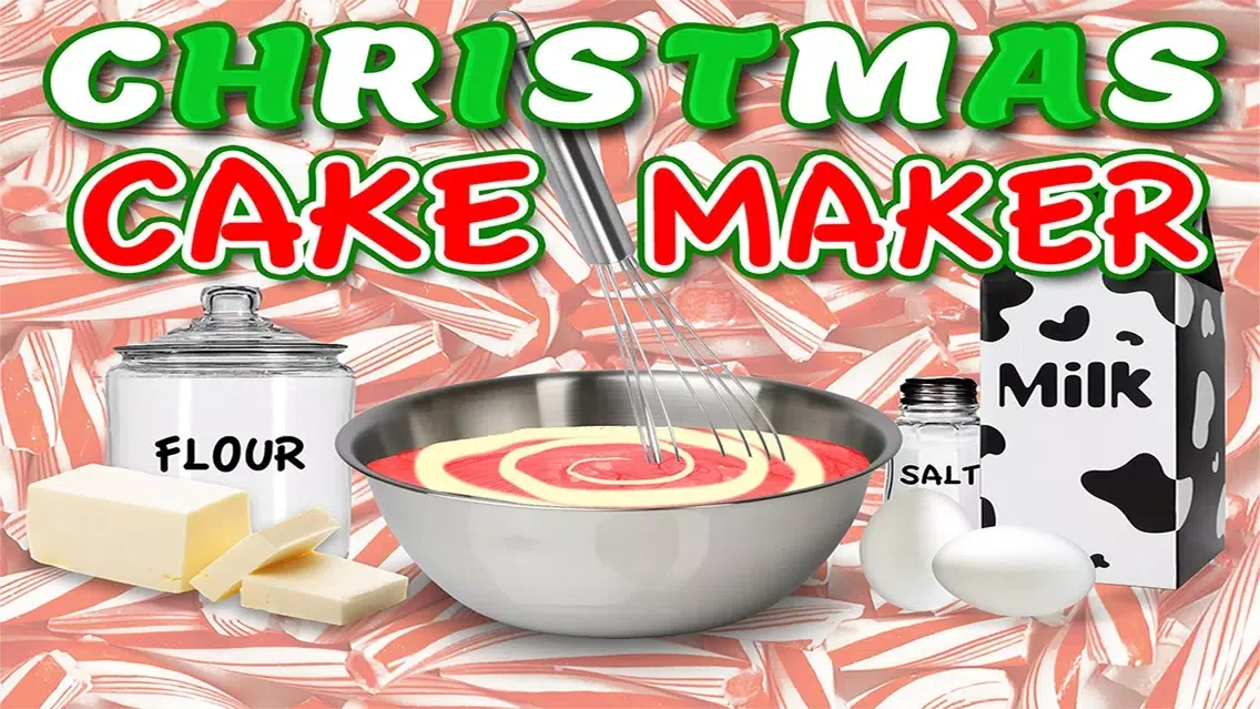 ภาพหน้าจอของ Christmas Cake Maker Holiday Dessert Candy Food
