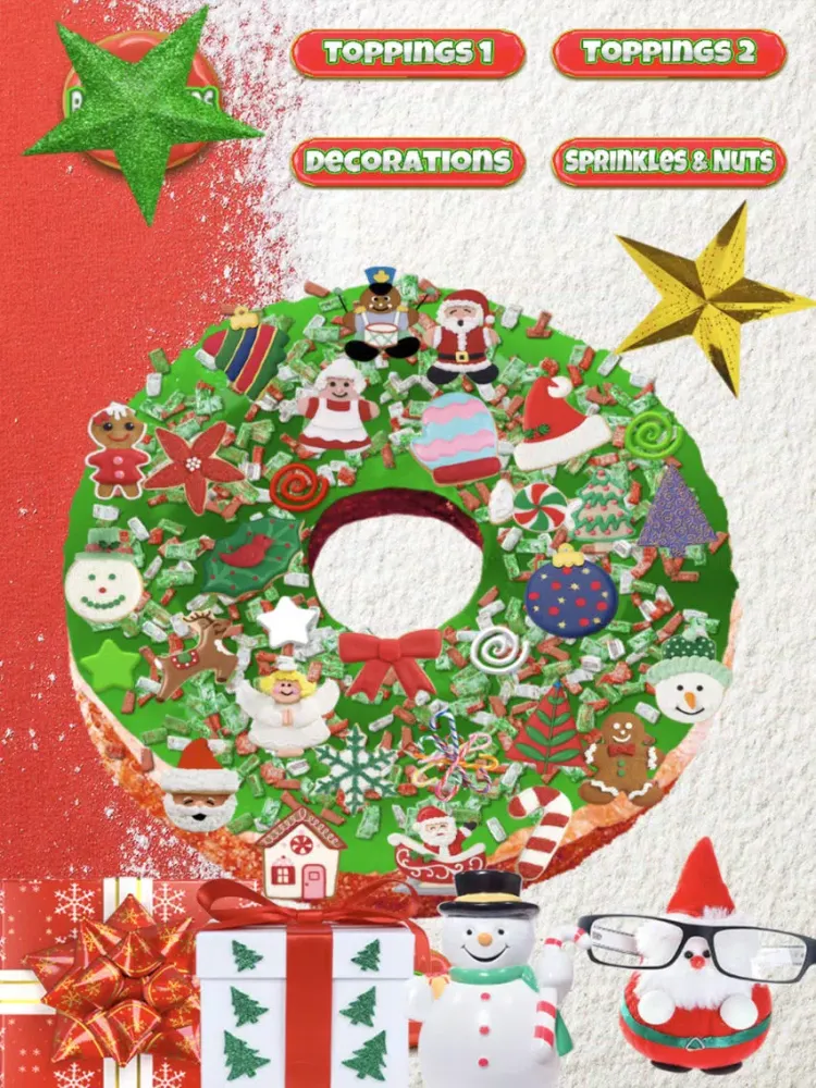 Ảnh chụp màn hình của Christmas Donut Maker - Dessert Cooking Baker Game iPad 