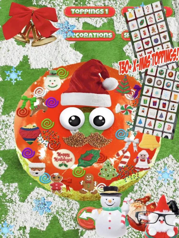 Ảnh chụp màn hình của Christmas Donut Maker - Dessert Cooking Baker Game iPad 