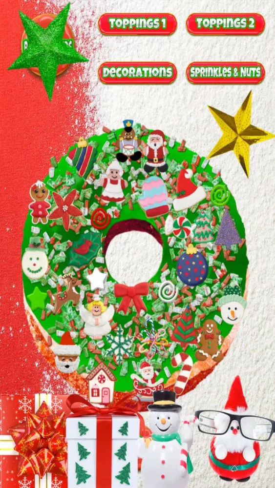 Ảnh chụp màn hình của Christmas Donut Maker - Dessert Cooking Baker Game