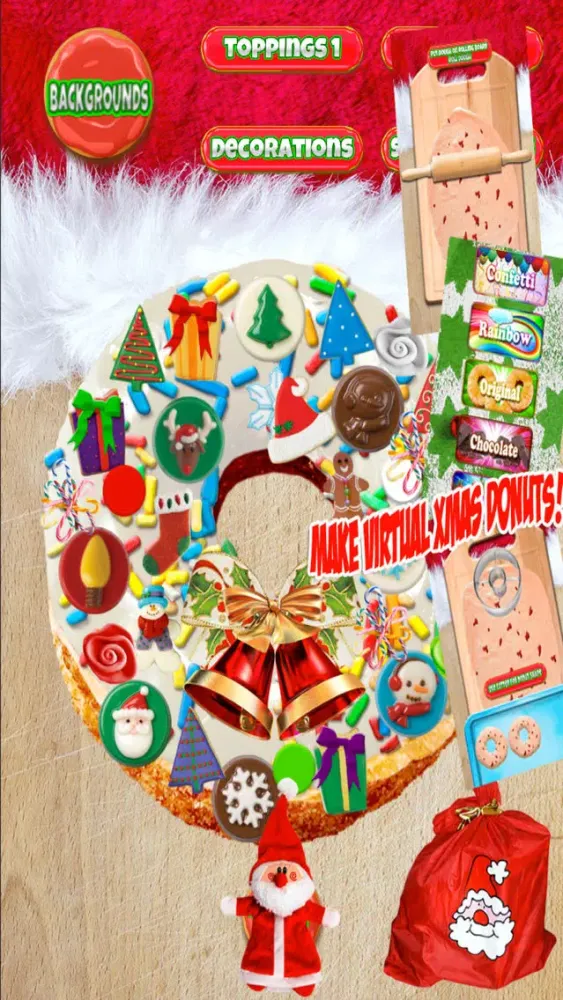 Ảnh chụp màn hình của Christmas Donut Maker - Dessert Cooking Baker Game