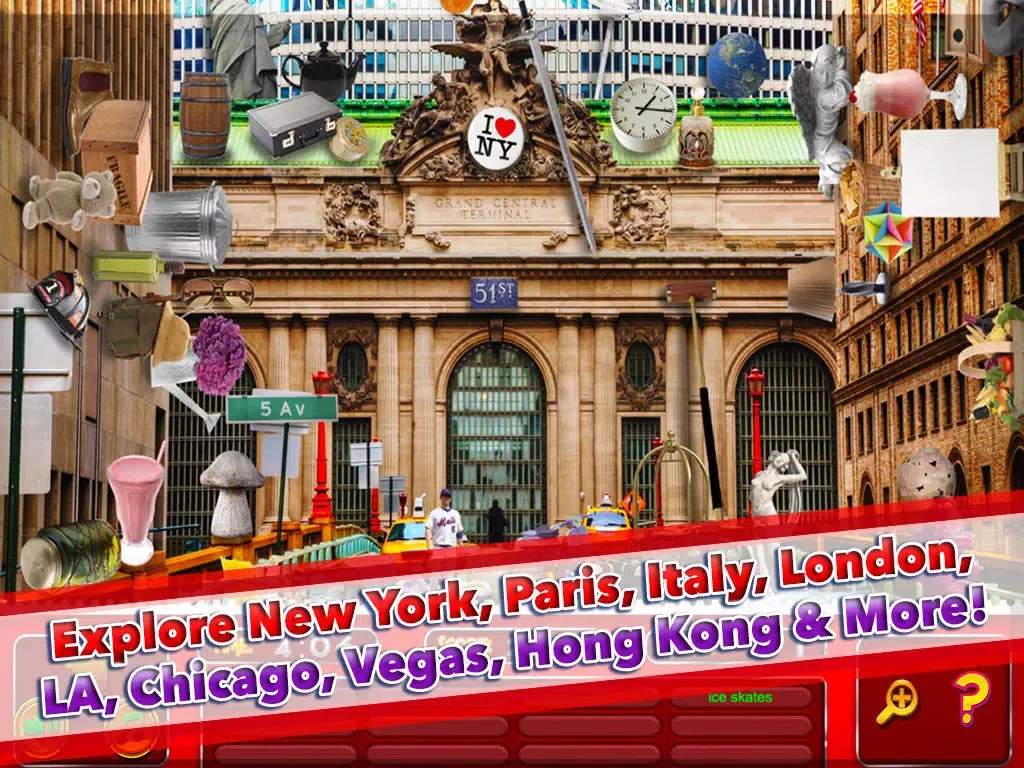 Famous Cities Hidden Object – World Travel to New York, Paris, London & Pic Puzzle Spot Differences Objects Game iPad 應用截圖