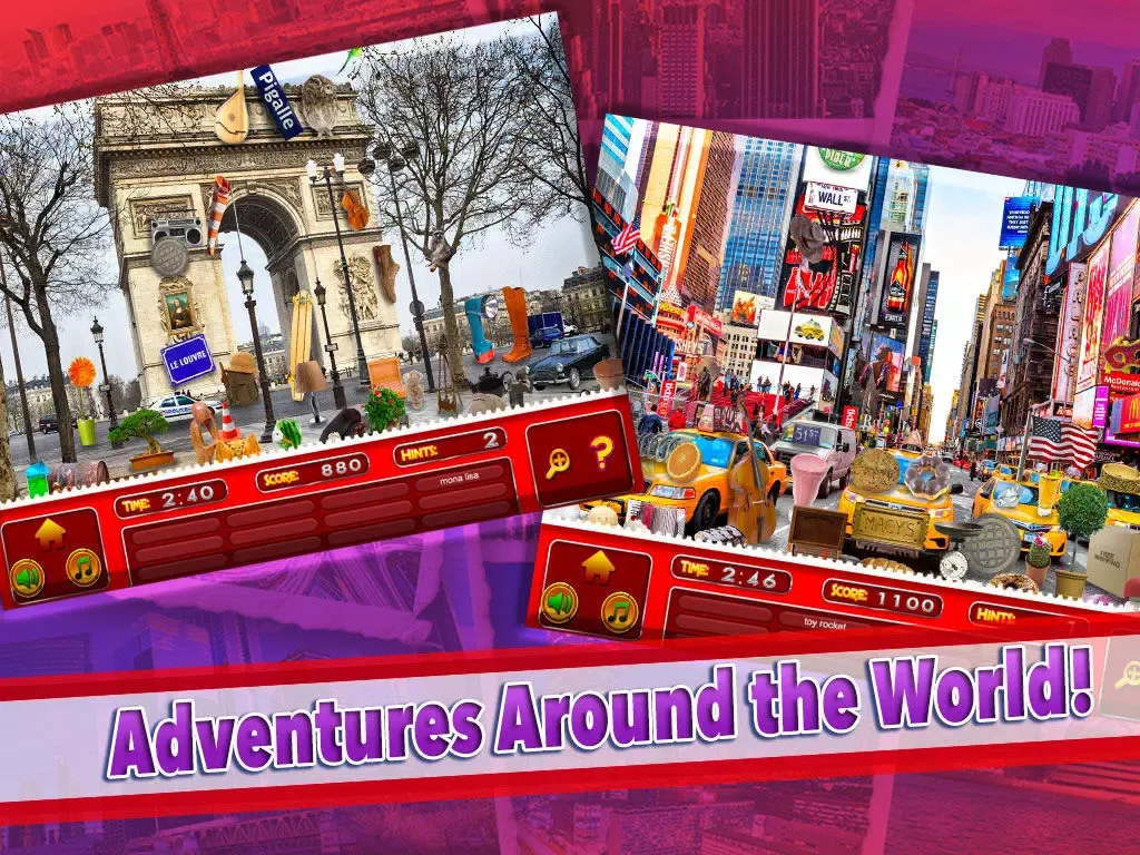 Famous Cities Hidden Object – World Travel to New York, Paris, London & Pic Puzzle Spot Differences Objects Game iPad 應用截圖