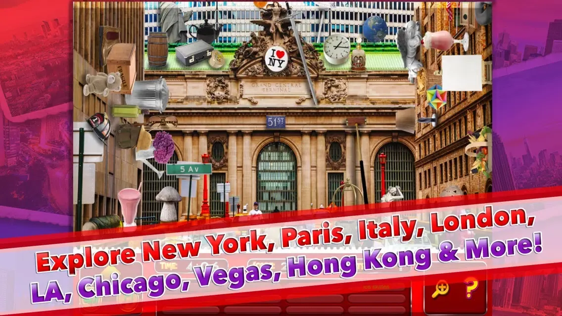 Famous Cities Hidden Object – World Travel to New York, Paris, London & Pic Puzzle Spot Differences Objects Game應用截圖