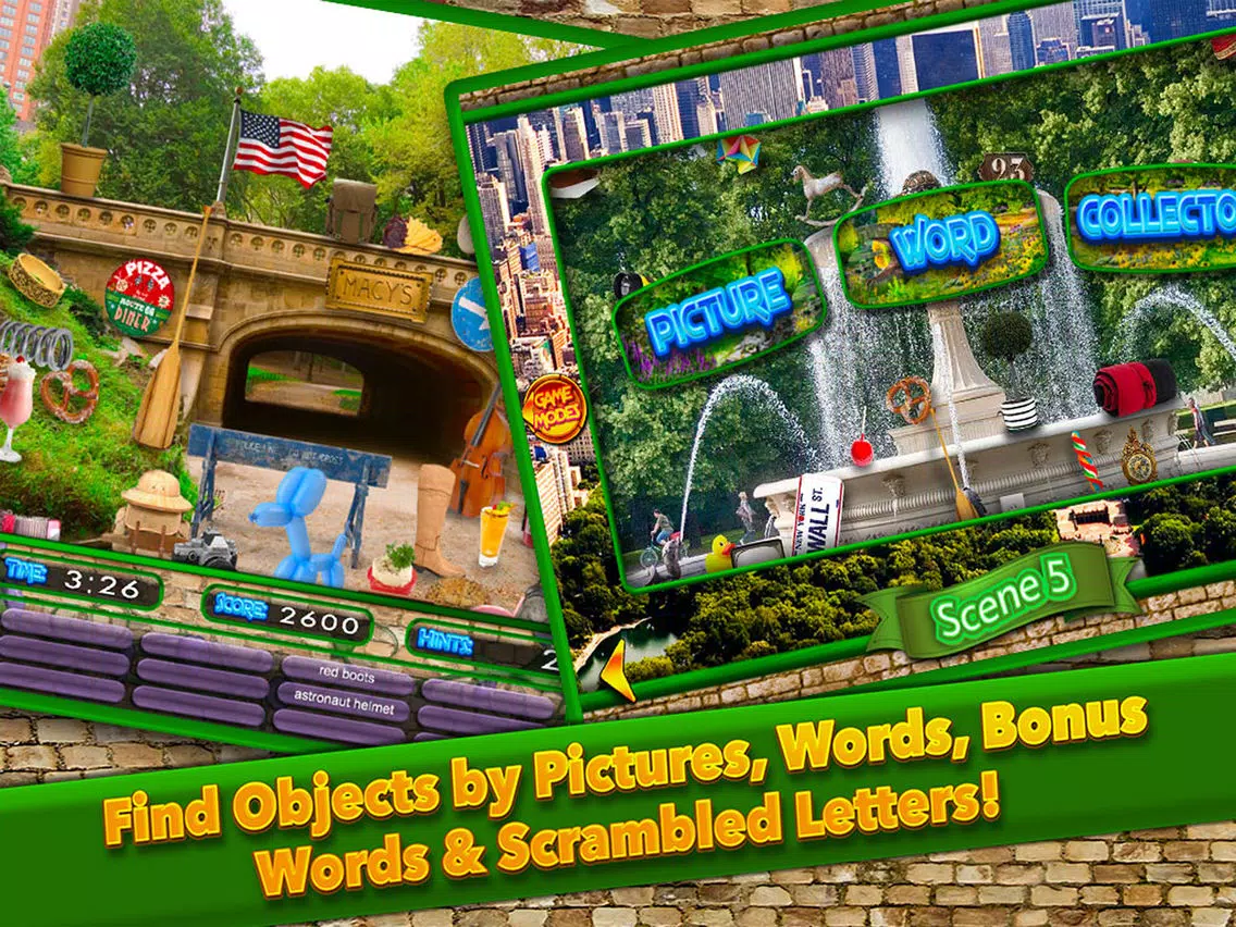 Zrzuty ekranu Hidden Objects Central Park New York City Gardens iPad 