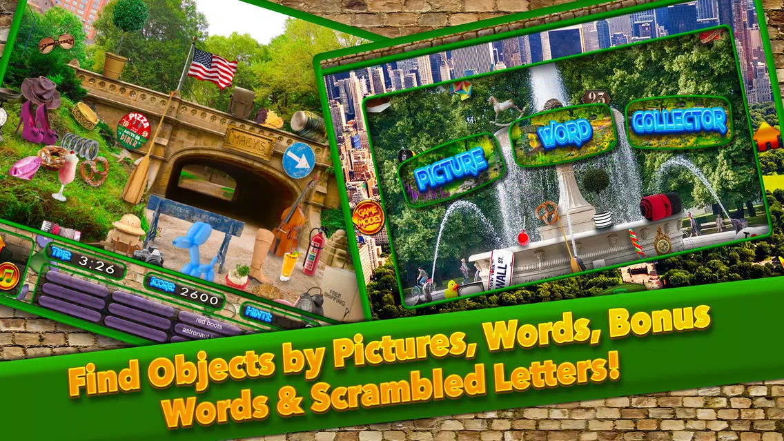 Zrzuty ekranu Hidden Objects Central Park New York City Gardens