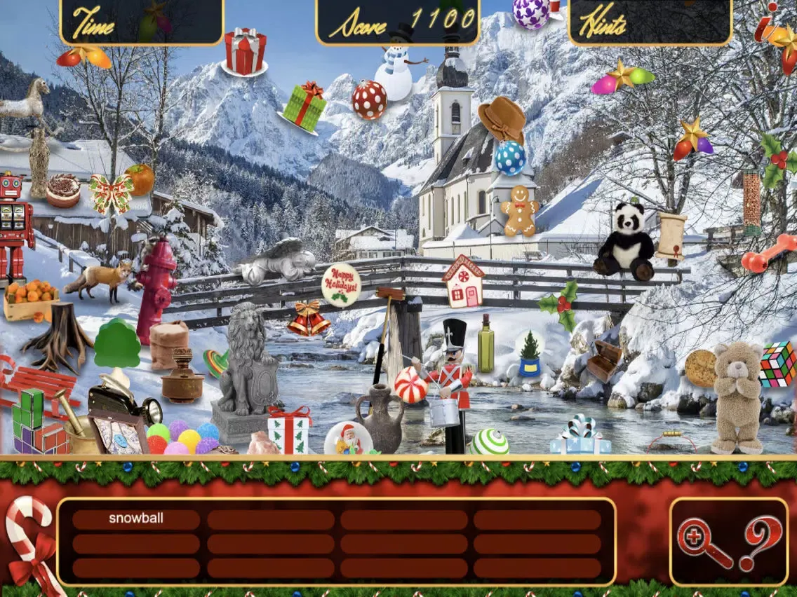 Hidden Objects Christmas Magic Celebration Time iPad  スクリーンショット