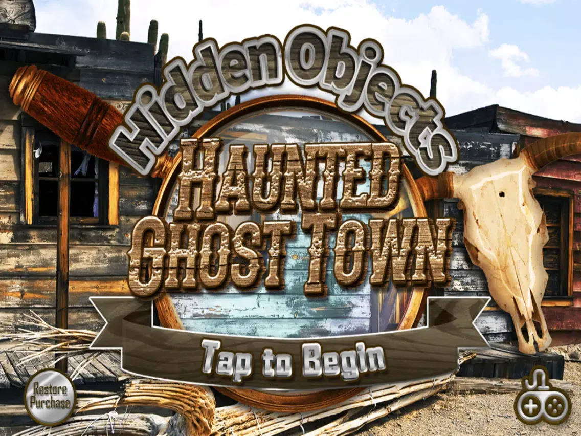 Hidden Objects Ghost Town Time iPad  Screenshots