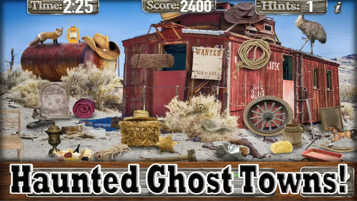 Hidden Objects Ghost Town Time Screenshots