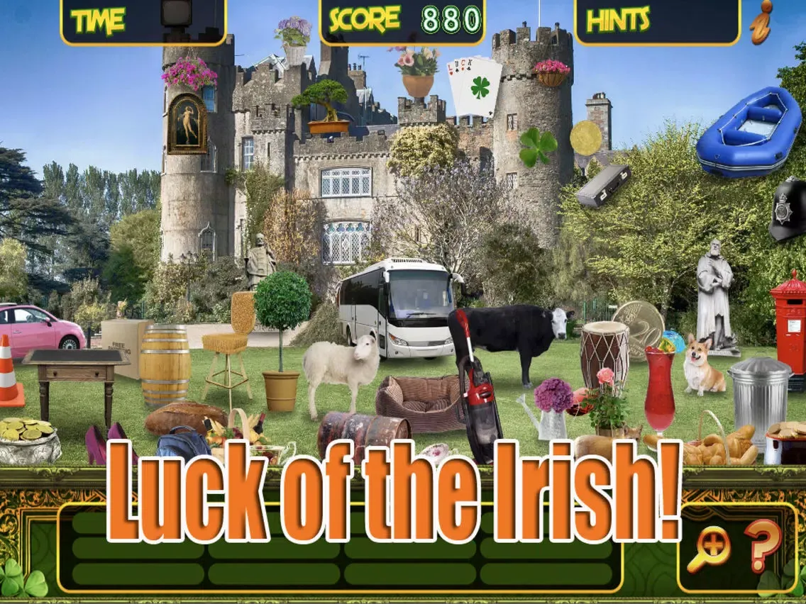 Tangkapan skrin Hidden Objects Ireland Adventure Travel Quest Time iPad 