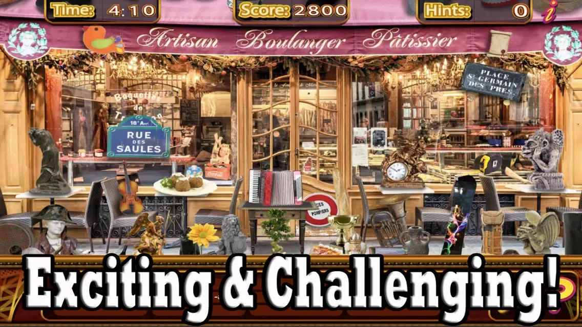 Screenshot di Hidden Objects Paris Adventure Object Time Puzzle