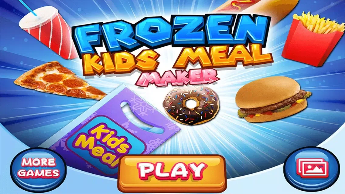 Kids Meal Maker Winter Ice Season - Frozen Food Game स्क्रीनशॉट
