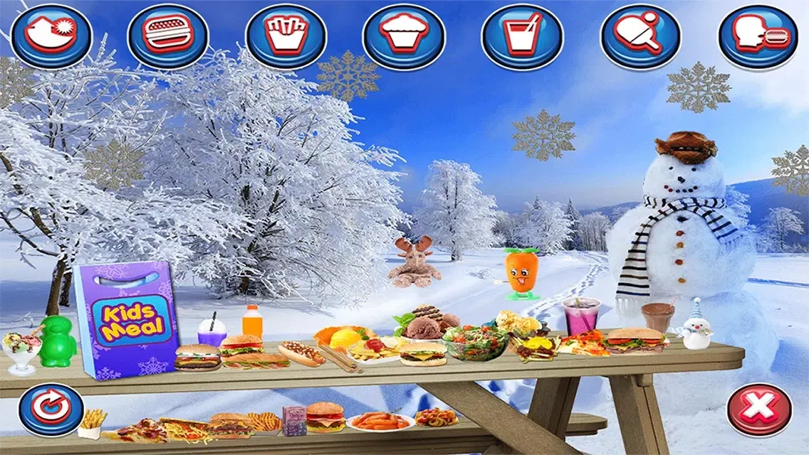 Kids Meal Maker Winter Ice Season - Frozen Food Game स्क्रीनशॉट