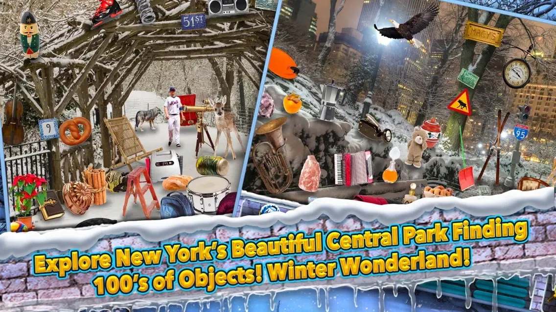 Central Park New York Winter - Hidden Object Time應用截圖