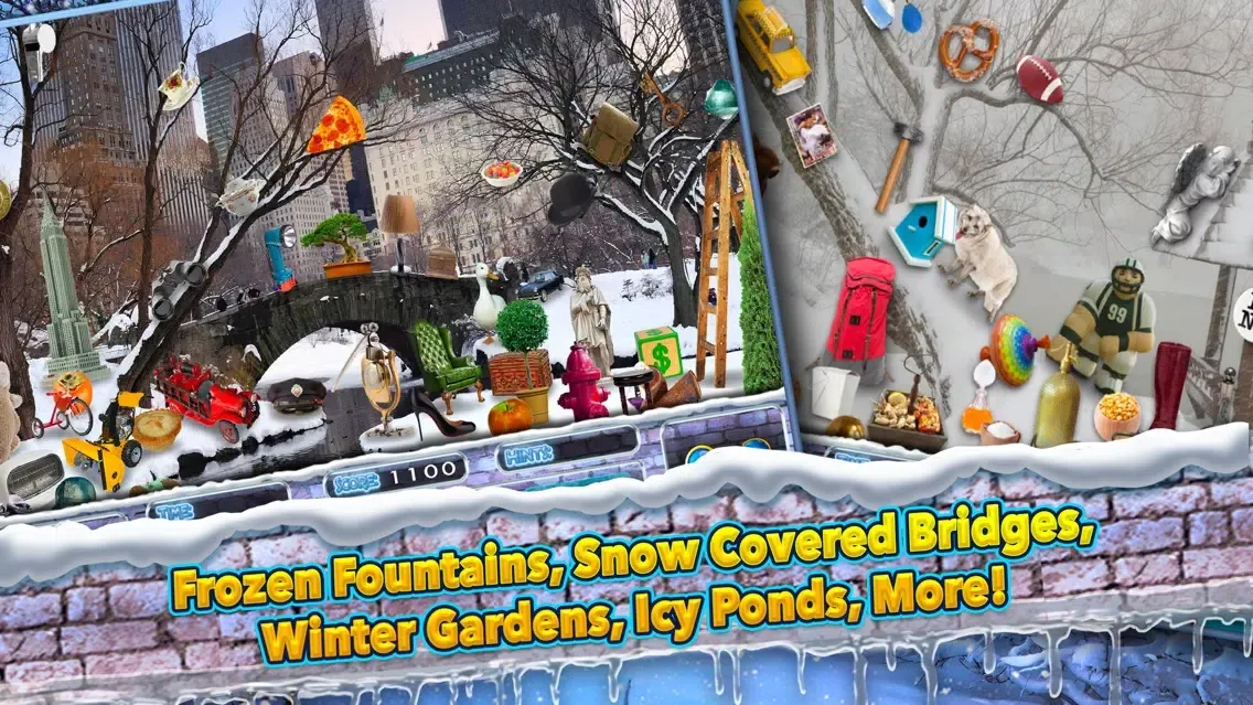 Central Park New York Winter - Hidden Object Time應用截圖